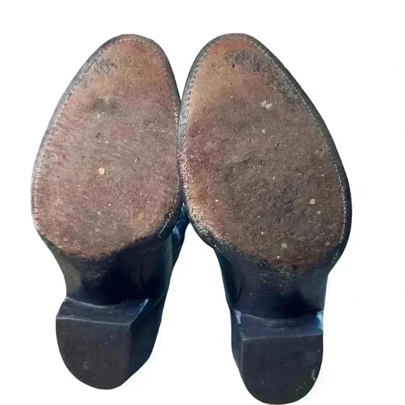 Lucchese Baker Cowhide Black Medium Round Toe 9 2E - Picture 7 of 11